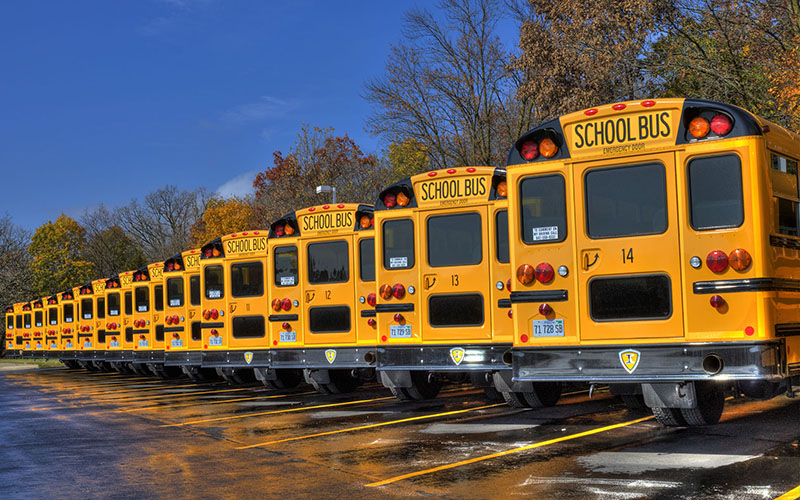 school spending buses