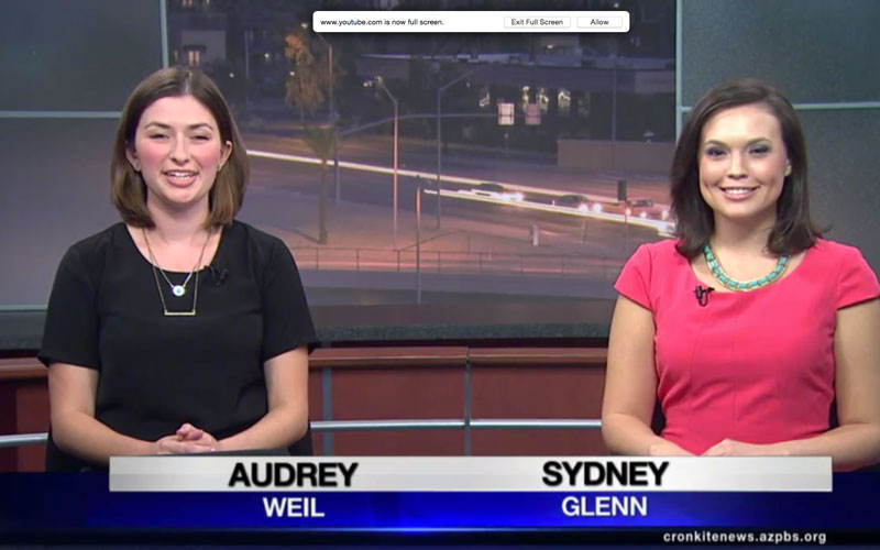 Cronkite News anchors photo