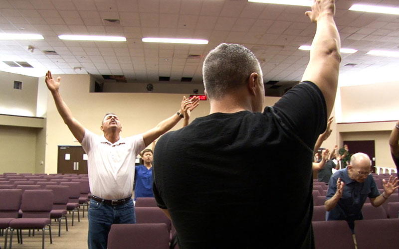 Photo of church service.