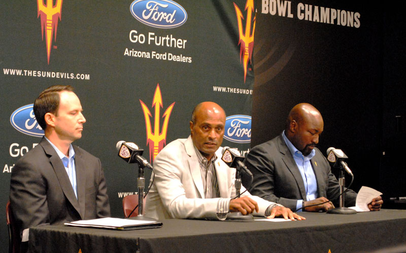 athletics press conference photo