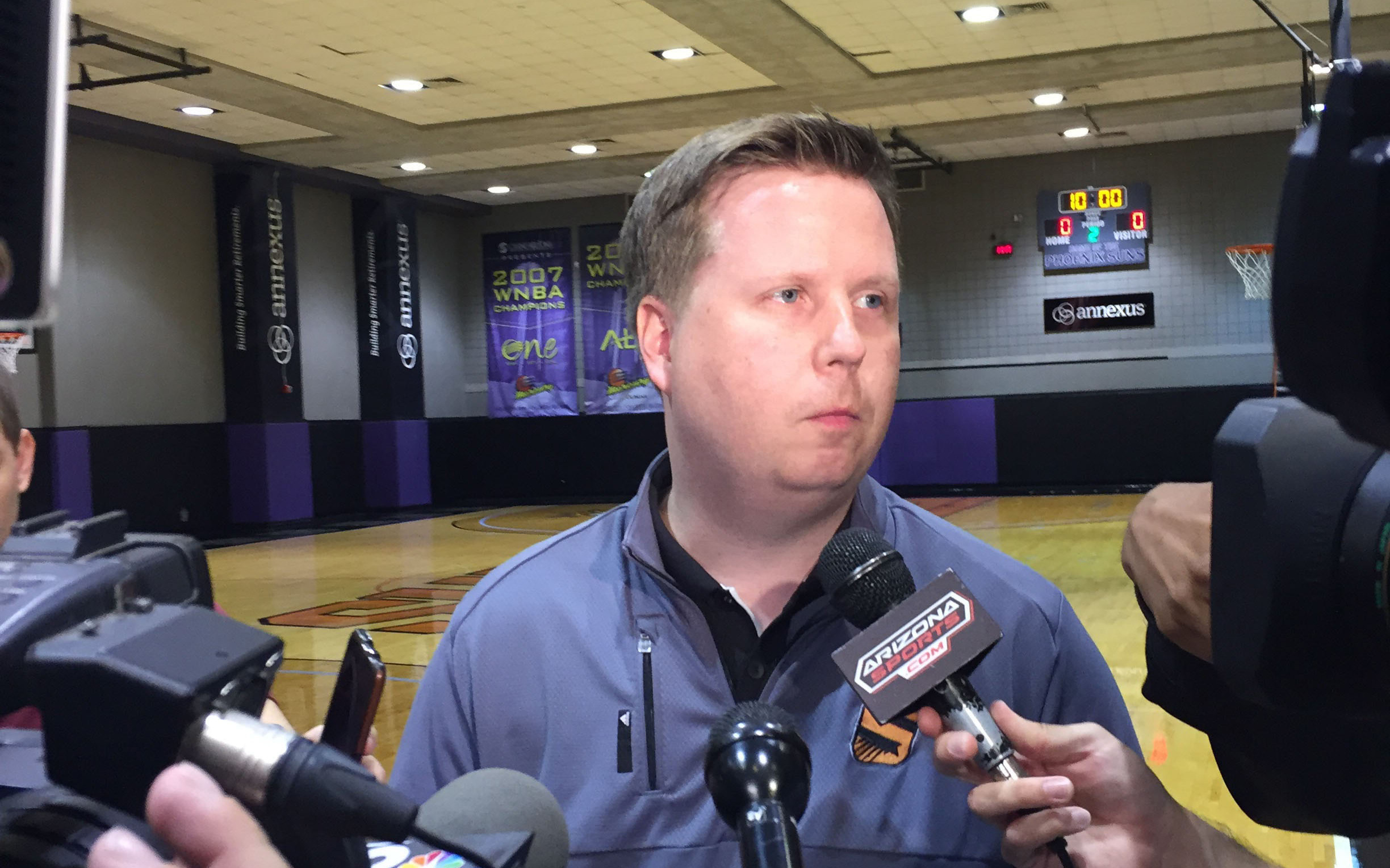 phoenix suns assistant general manager answers media questions