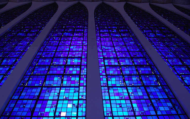 stained glass in a church