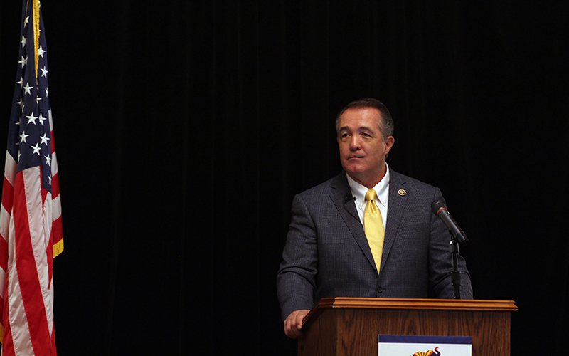 Rep. Trent Franks was the only Arizona congressman to attend the Republican National Convention in Cleveland.
