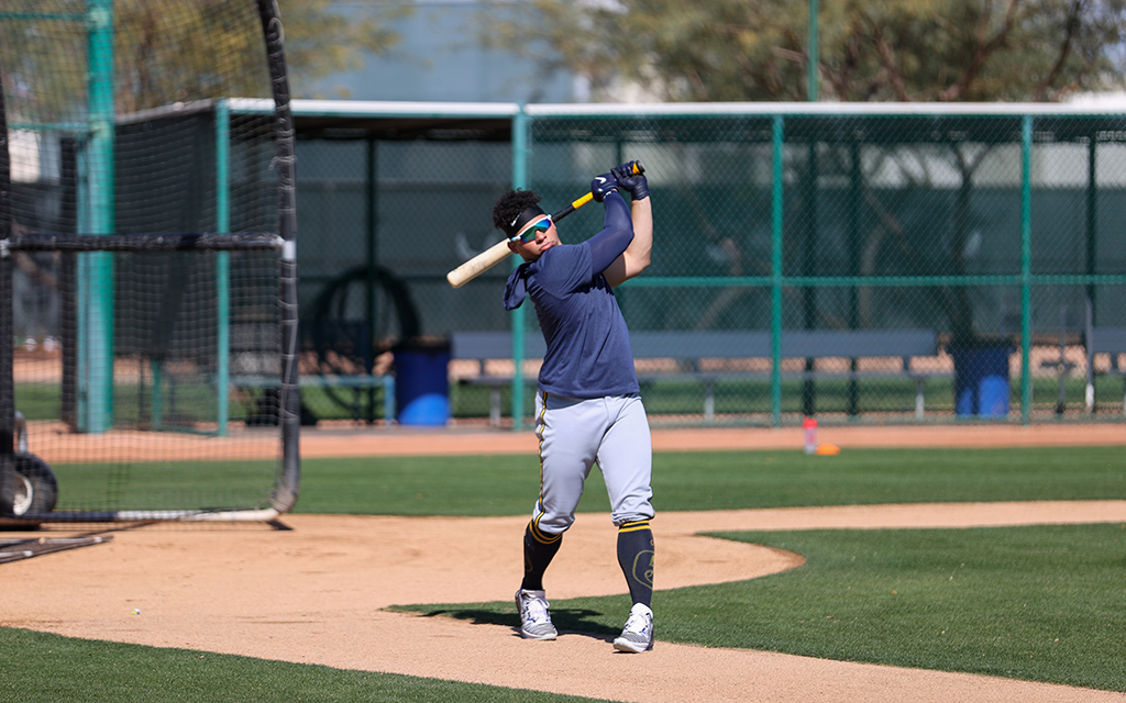 New Milwaukee Brewers catcher William Contreras, who fills a long-standing void at the position, became a first-time All-Star in 2022. (Photo by Paul Schulz/Cronkite News)