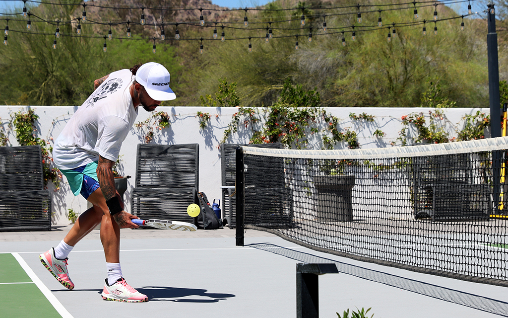 Although he is known nationally for his pickleball skills, Tyson McGuffin started as a tennis player and played at Scottsdale Community College. (Photo by Anna De La Cruz/Cronkite News)
