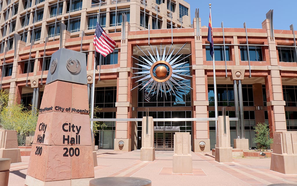 The Phoenix City Council recently approved a plan to donate between 500 and 600 unclaimed firearms – valued at about $200,000 – to the National Police of Ukraine. (File photo by Emma Peterson/Howard Center for Investigative Journalism)