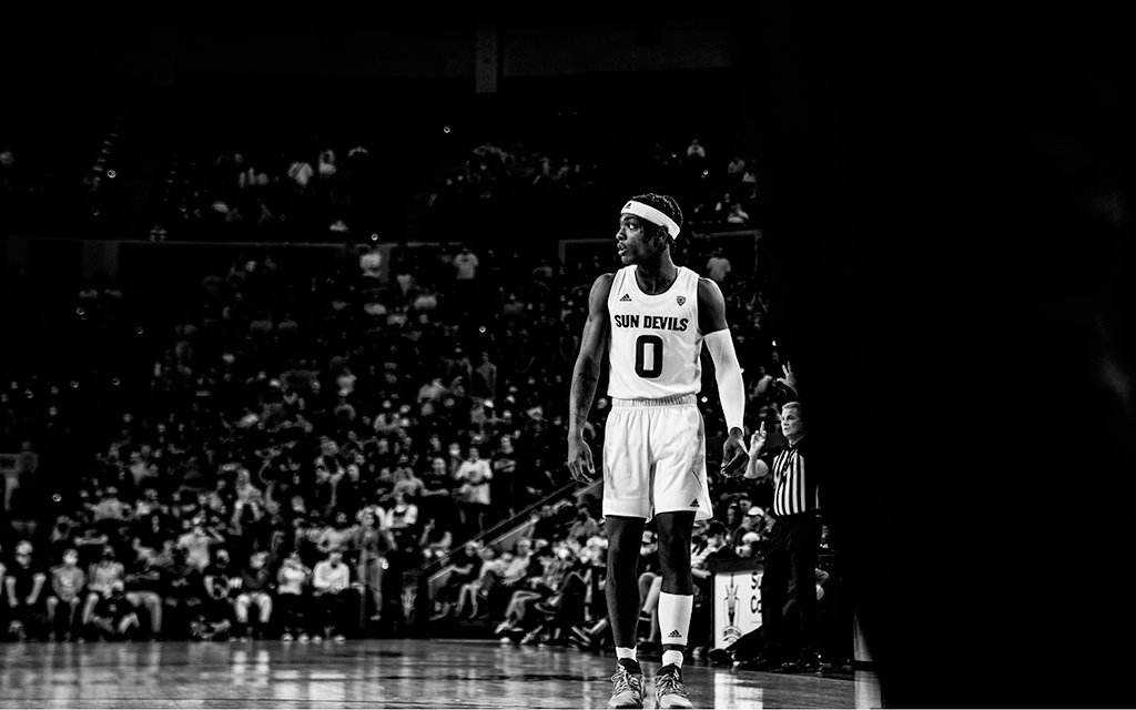 DJ Horne was a key contributor to the Arizona State men’s basketball team before he entered the transfer portal. (File photo by Julian Rosa/Cronkite News)