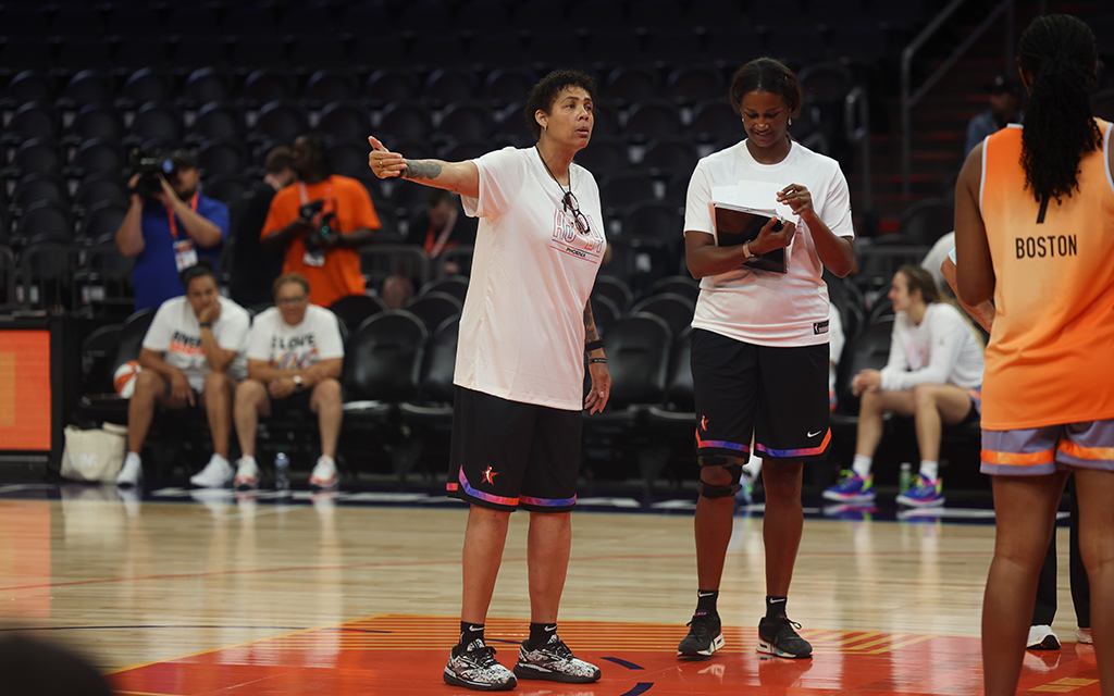 Cheryl Miller returns to the Footprint Center Saturday in the 2024 WNBA All-Star Game, this time as head coach of Team WNBA All-Stars. (Photo by Grace Hand/Cronkite News)
