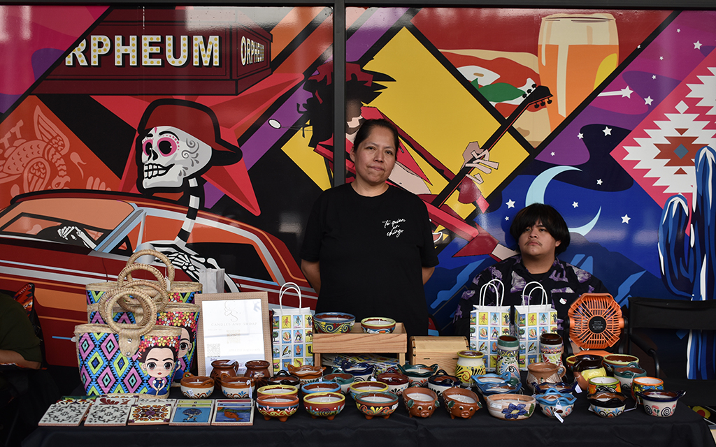 Candles and Shoap LLC, a vendor at the Indigenous Peoples’ Day Phoenix Fest in downtown Phoenix on Oct. 14, 2024. (Photo by Danielle Baker)