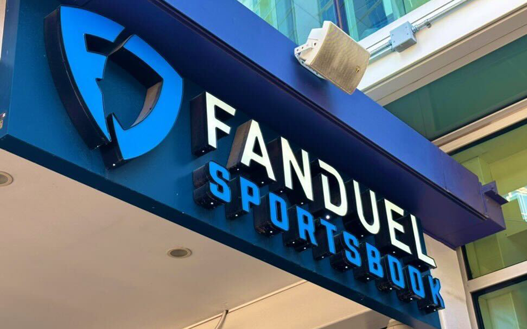 Fanduel sportsbook signage at PHX Arena